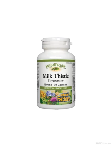 Бял трън Фитозоми® 150мг х 90 капсули Natural Factors | Milk Thistle Phytosome