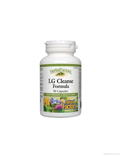 Черен дроб и жлъчка Детокс Формула 90 капсули Natural Factors | LG Cleanse Formula