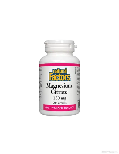Магнезий (цитрат) 150мг х 90 капсули Natural Factors | Magnesium Citrate