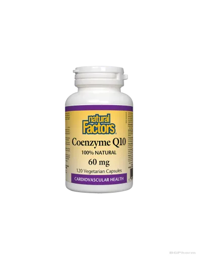 Коензим Q10 60мг x 120 капсули Natural Factors | Coenzyme Q10