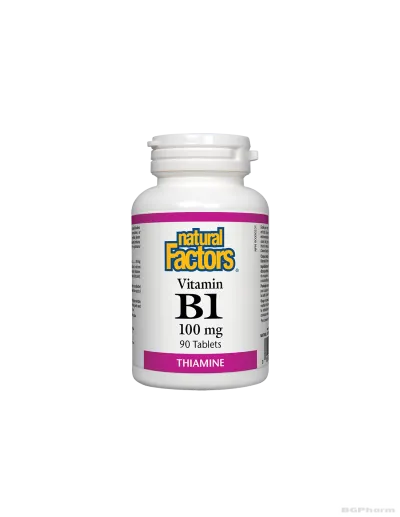 Витамин Б1 (тиамин) 100мг х 90 таблетки Natural Factors | Vitamin B1