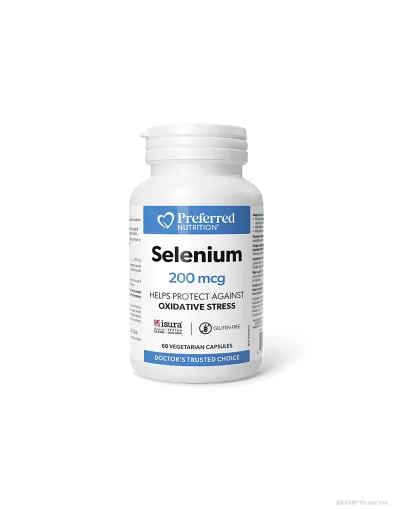 Селен (L-селенометионин) х 200мг х 60 капсули Preferred Nutrition