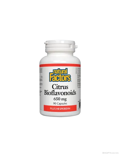 Цитрусови Биофлавоноиди + Хесперидин 90 капсули Natural Factors | Citrus Bioflavonoids