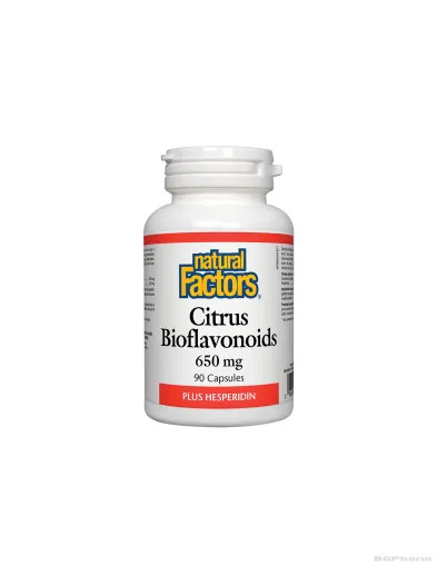 Цитрусови Биофлавоноиди + Хесперидин 90 капсули Natural Factors | Citrus Bioflavonoids