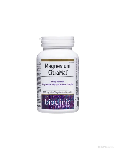 Магнезий (цитрат и малат) 150мг x 90 капсули Natural Factors | Magnesium CitraMal™