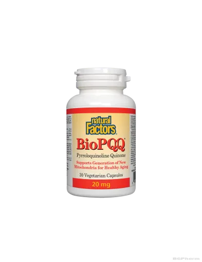 BioPQQ Пиролоквинолин квинон 20мг х 30 капсули Natural Factors