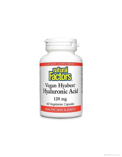 Hyabest® Хиалуронова киселина за кожата и ставите 120мг 60 капсули Natural Factors