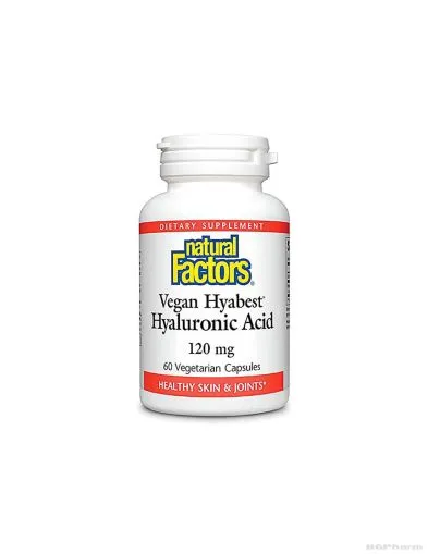Hyabest® Хиалуронова киселина за кожата и ставите 120мг 60 капсули Natural Factors
