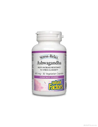 Ашваганда 600мг х 30 капсули Natural Factors | Ashwagandha Sensoril