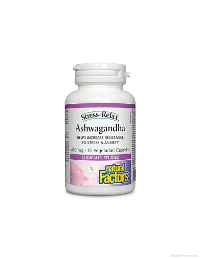 Ашваганда 600мг х 30 капсули Natural Factors | Ashwagandha Sensoril
