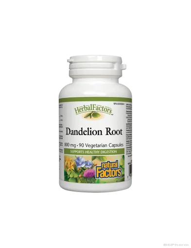 Глухарче корени 425мг x 90 капсули Natural Factors | Dandelion Root