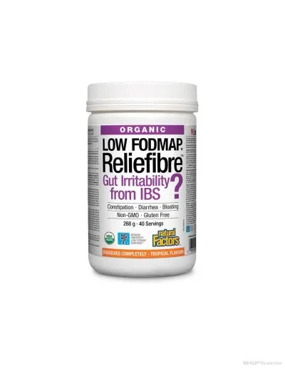 Reliefibre™ Разтворими диетични фибри 5000мг х 268гр / 40 дози Natural Factors