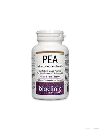 ПЕА Палмитоилетаноламид (при болка и възпаление) х 400мг 90 капсули Bioclinic naturals