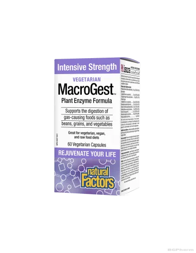MacroGest™ Растителни храносмилателни ензими х 60 капсули Natural Factors