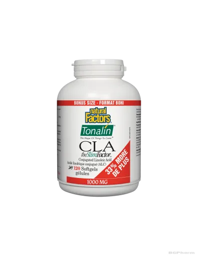Тоналин КЛА (за отслабване) 1000мг х 120 капсули Natural Factors | Tonalin® CLA the Slim Factor