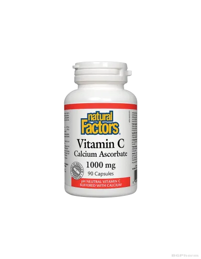 Витамин Ц (калциев аскорбат) 1000мг х 90 капсули Natural Factors | Vitamin C