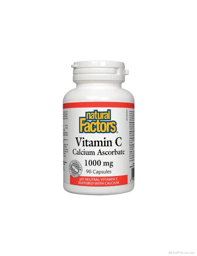 Витамин Ц (калциев аскорбат) 1000мг х 90 капсули Natural Factors | Vitamin C