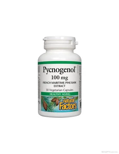 Пикногенол (есктракт от приморски бор) 100мг х 30 капсули Natural Factors | Pycnogenol
