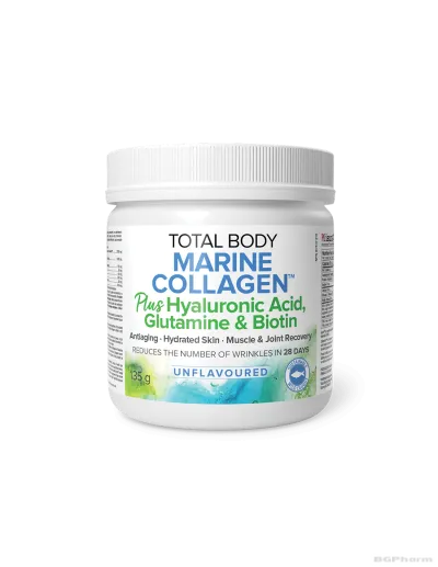 Total Body Collagen™ Рибен колаген + хиалуронова киселина + глутамин и биотин 135гр Natural Factors