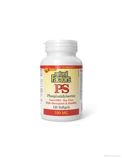  Фосфатидилсерин 100мг х 120 капсули Natural Factors |PS Phosphatidyl Serine