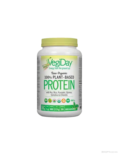 VegiDay ® Веган протеин + хлорела и спирулина 840гр прах Natural Factors