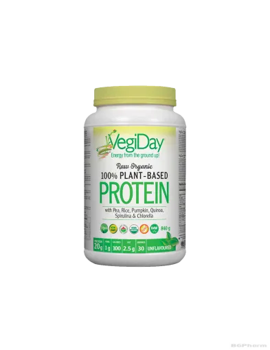 VegiDay ® Веган протеин + хлорела и спирулина 840гр прах Natural Factors