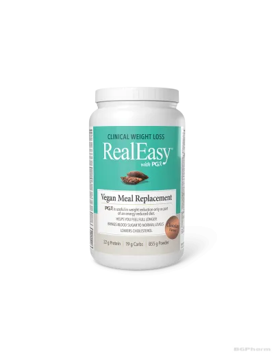 Real Easy + PGX  - шейк с грахов протеин и фибри 855гр прах (шоколад) Natural Factors