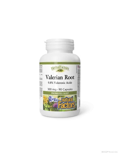 Валериана (корен) 300мг х 90 капсули Natural Factors | Valerian root