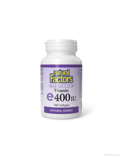 Витамин E 400IU х 180 софтгел капсули Natural Factors | Clear Base Vitamin E