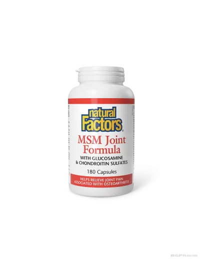 МСМ Формула за стави (+ глюкозамин и хондроитин) х 180 капсули Natural Factors