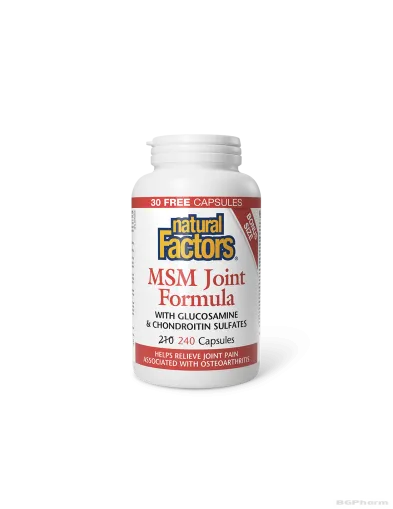 МСМ формула за стави (+ глюкозамин и хондроитин) х 240 капсули Natural Factors