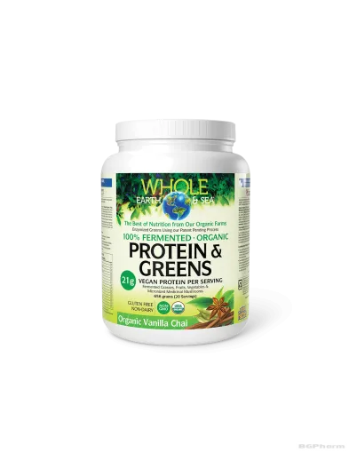 Whole earth & sea® Натурален протеин + антиоксиданти х 656гр прах (ванилия) Natural Factors
