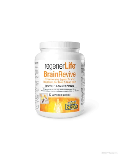 Rеgener Life™ BrainRevive Формула за мозъка х 30 дози Natural Factors