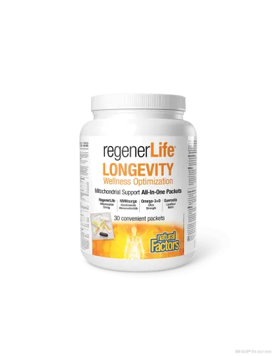 RеgenerLife™ Longevity Формула за клетъчно здраве х 30 дози Natural Factors