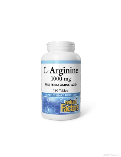 Л-Аргинин 1000мг х 180 таблетки Natural Factors | L-Arginine