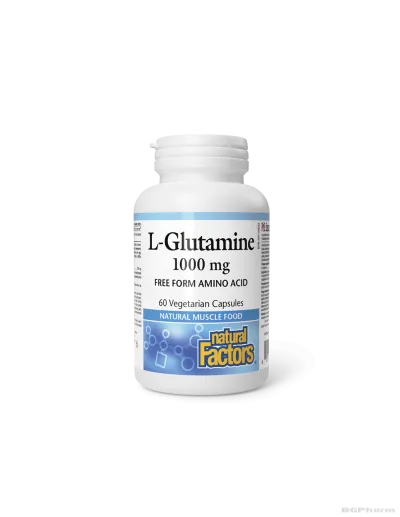Л-Глутамин 1000мг х 60 капсули Natural Factors | L-Glutamine