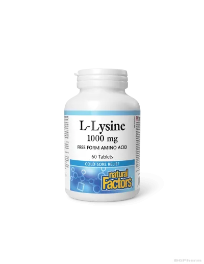 Л-Лизин 1000мг x 60 таблетки Natural Factors |L-Lysine