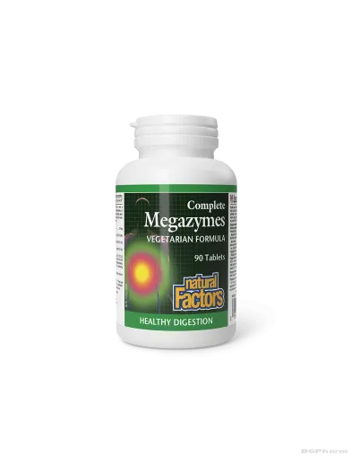 Megazyme Complete Растителни храносмилателни ензими х 90 таблетки Natural Factors