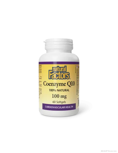 Коензим Q10 100мг х 60 капсули Natural Factors | Coenzyme Q10