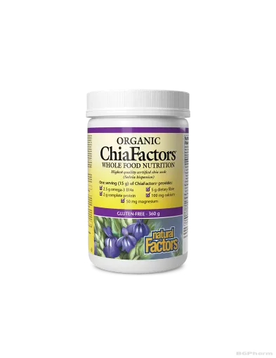 ChiaFactors® Чия на прах х 360гр Natural Factors