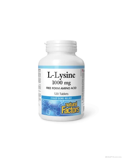 Л-Лизин 1000мг x 120 таблетки Natural Factors | L-Lysine