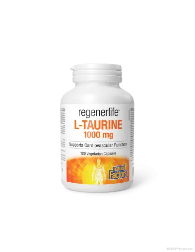 RegenerLife™ Л-Таурин 1000мг х 120 капсули Natural Factors | L-Taurine