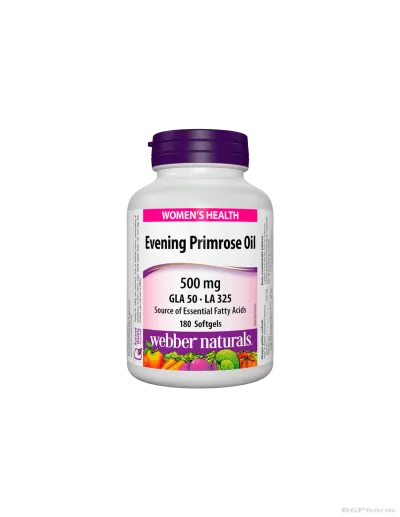 Ultra Prim Масло от вечерна иглика 500мг х 180 капсули Webber Naturals