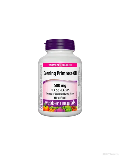 Ultra Prim Масло от вечерна иглика 500мг х 180 капсули Webber Naturals