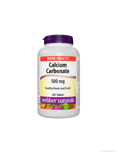 Калций карбонат 500мг х 250 таблетки Webber Naturals |Calcium Carbonate