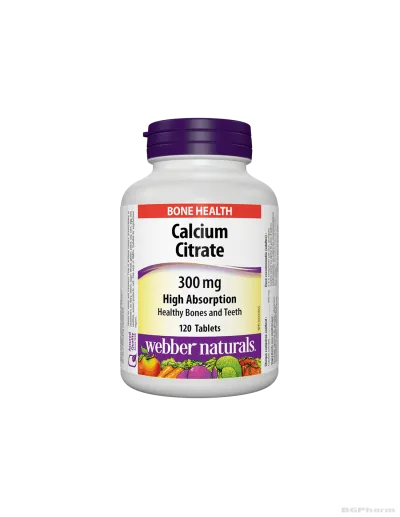 Калций цитрат 300мг  х 120 таблетки Webber Naturals | Calcium Citrate
