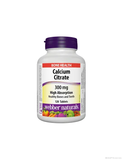 Калций цитрат 300мг  х 120 таблетки Webber Naturals | Calcium Citrate