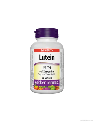 Лутеин 10мг + зеаксантин х 60 капсули Webber Naturals | Lutein and Zeaxanthin