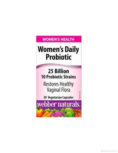 Пробиотик за Жени 25 млрд., 10 щама 30 капсули Webber Naturals | Women's Probiotic