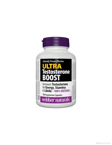 Ultra Testosterone Boost Тестостеронова Формула за мъже 100 капсули Webber Naturals